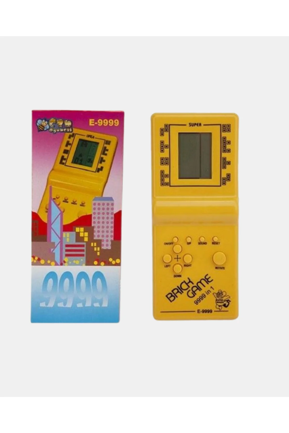 Taşınabilir Tetris Oyunu El Konsolu – Dayanıklı Plastik, Pil ile 