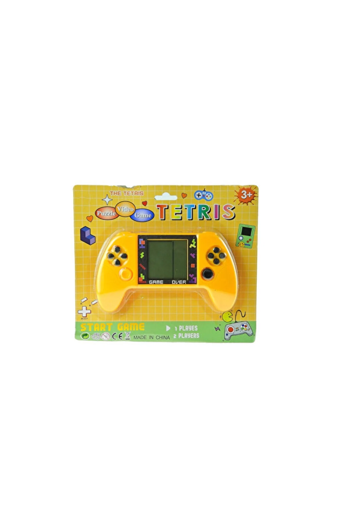Taşınabilir Tetris Oyun Konsolu Renkli Retro Oyun Aleti Çocuklar İçin Eğlenceli Mini Konsol