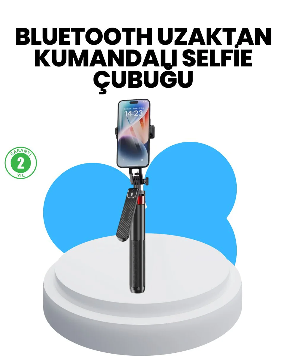 Taşınabilir Tripod ve Selfie Çubuğu - Vlog ve Video Çekimi İçin Pratik Çözüm