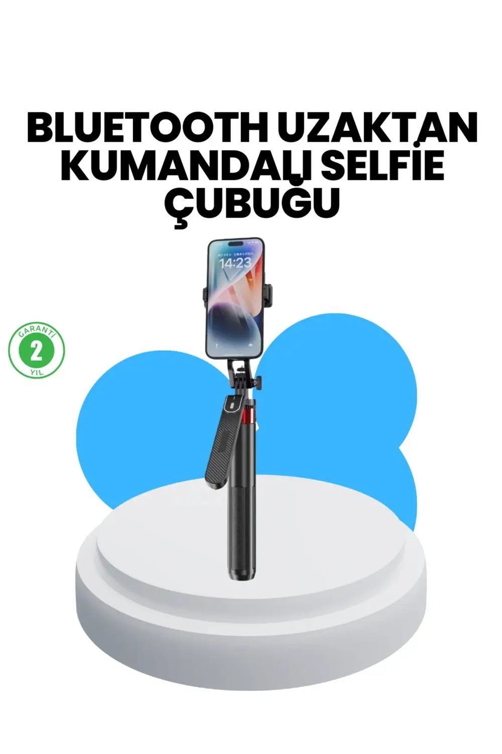 Taşınabilir Tripod ve Selfie Çubuğu Vlog ve Video Çekimi