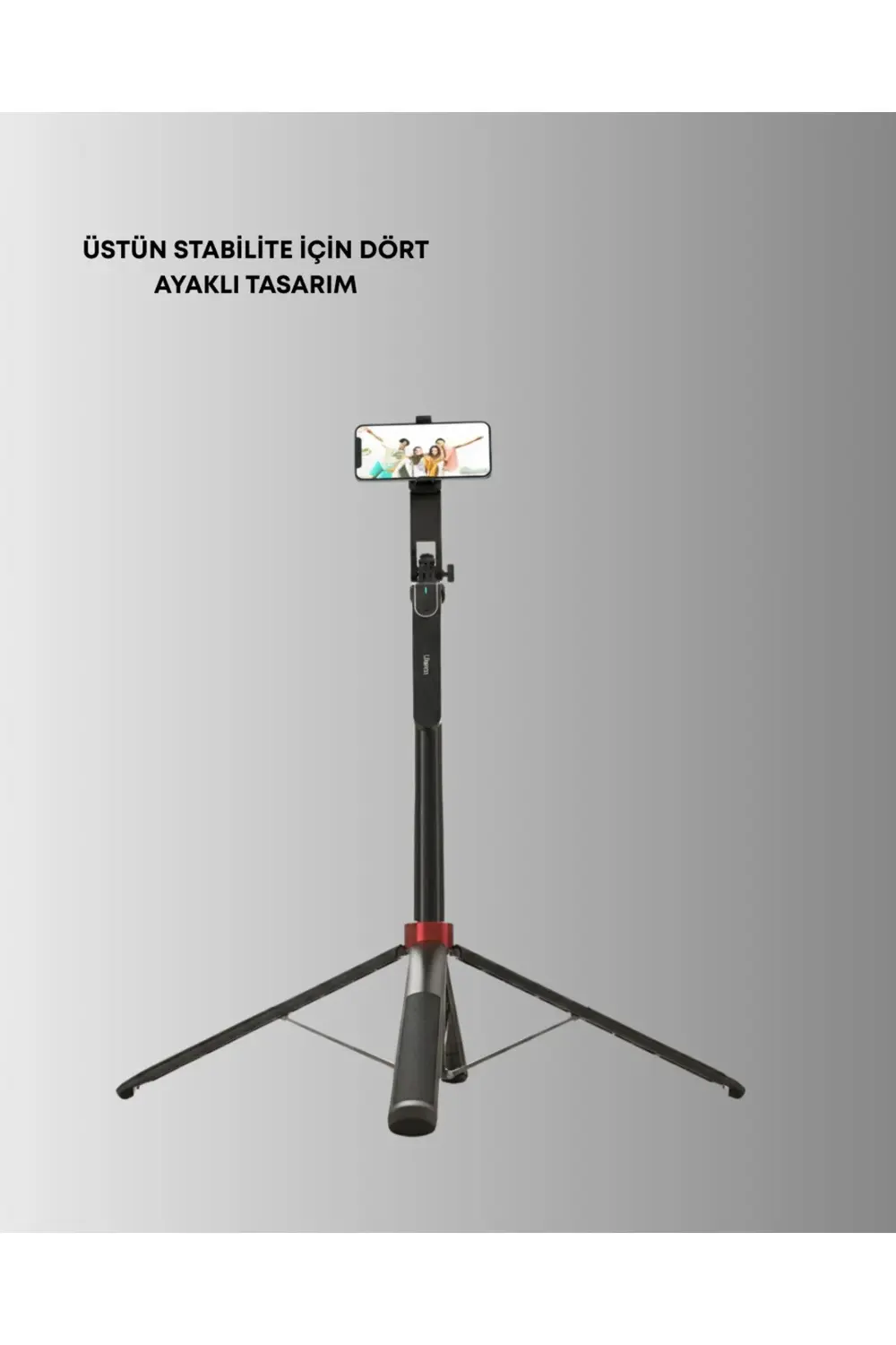 Taşınabilir Tripod ve Selfie Çubuğu Vlog ve Video Çekimi