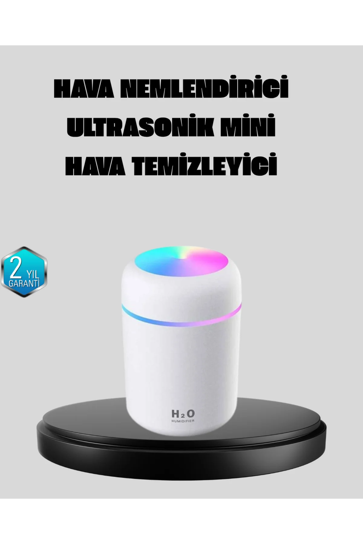 Taşınabilir USB Mini Nemlendirici – LED Aydınlatmalı, Çift Püskürtme Modu