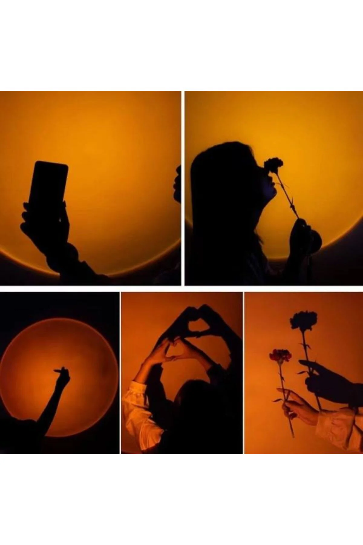 Taşınabilir USB Sunset Gün Batımı Ambiyans Işığı Lamba