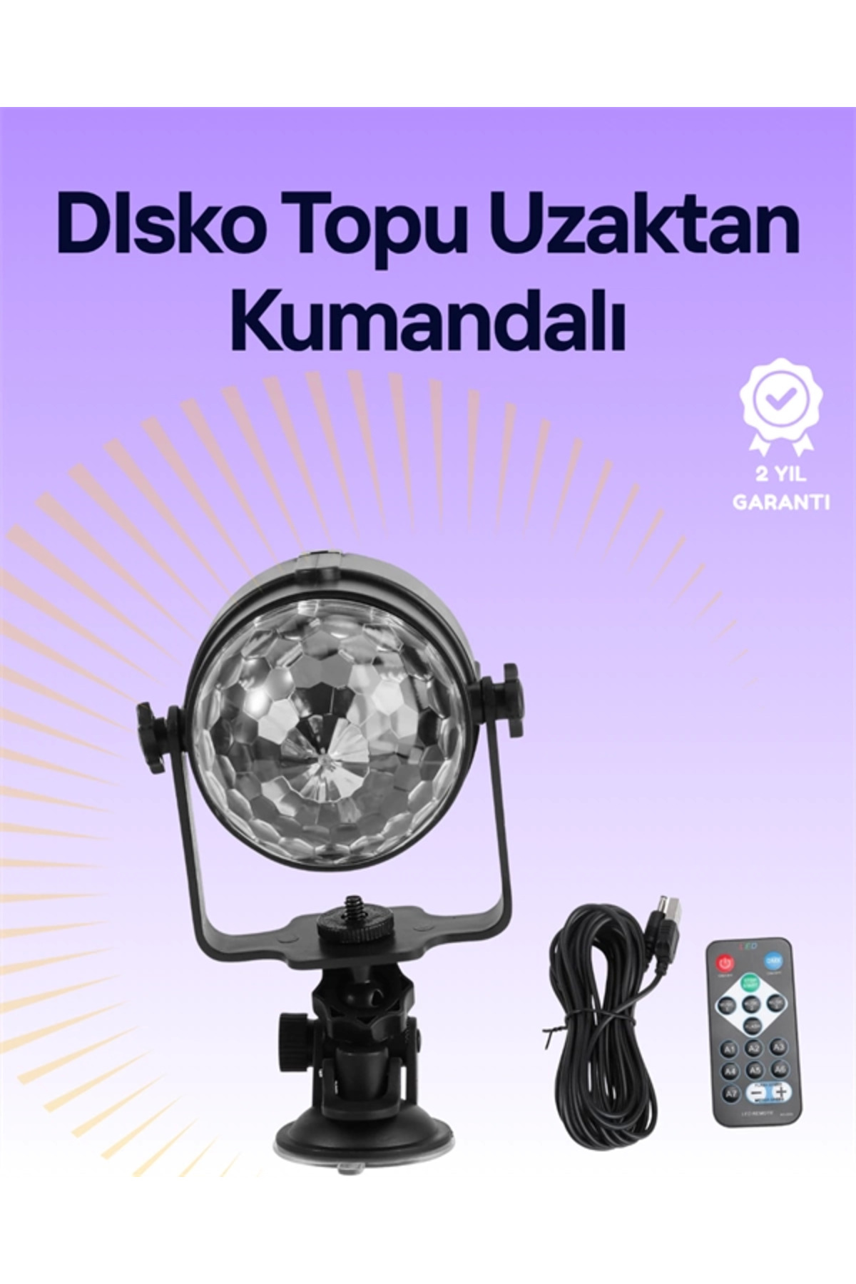Fta Ticaret Taşınabilir Ve Dayanıklı Plastik Kristal Led Disko İşığı