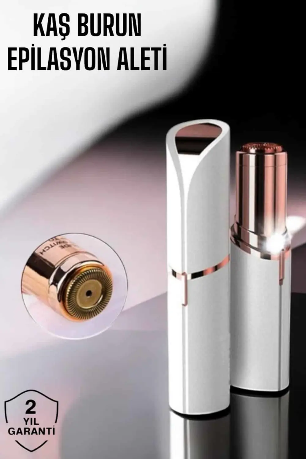 Taşınabilir ve Şık Yüz Kaş Epilatörü Hassas Ciltlere Özel