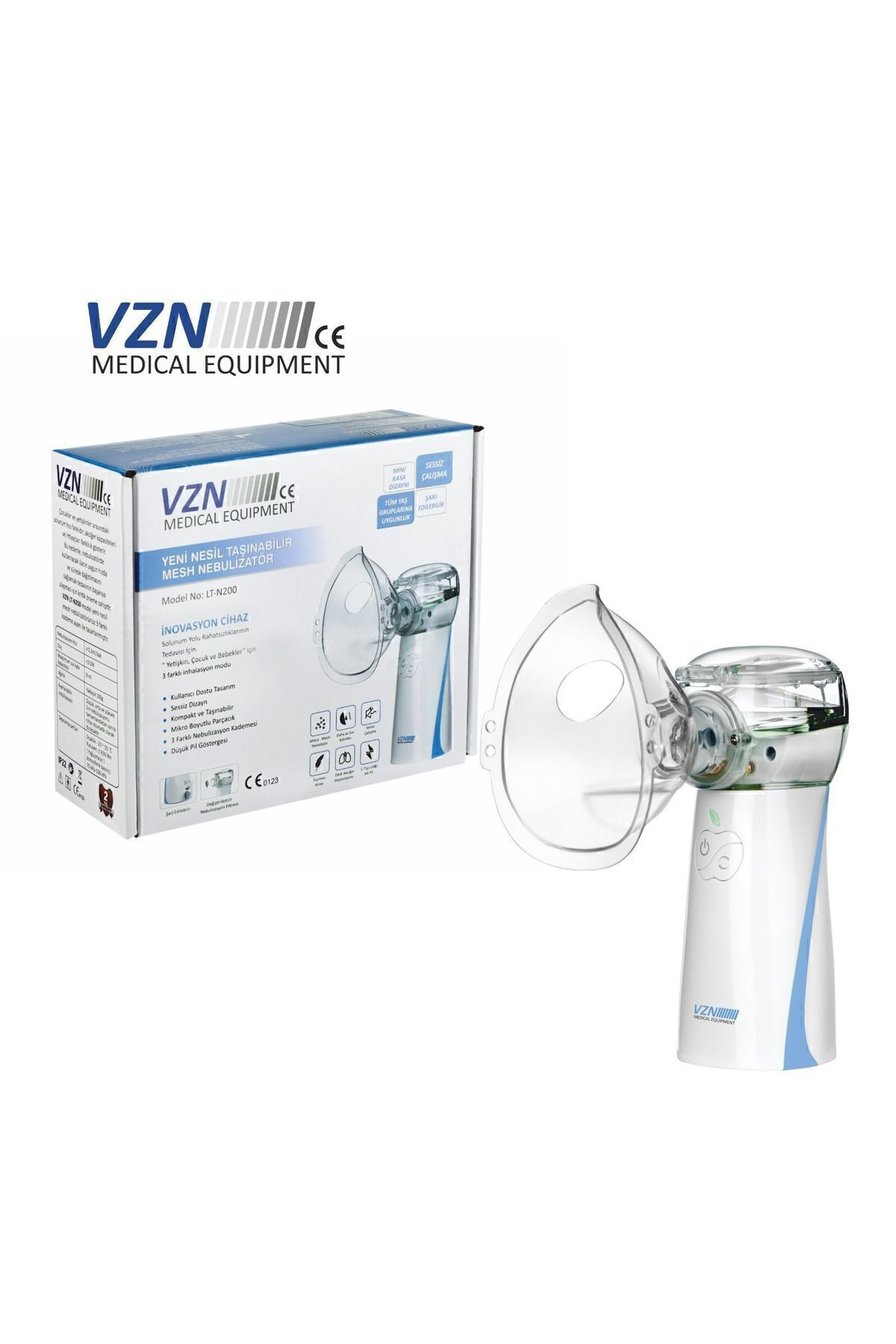 Taşınabilir Yeni Mesh Nebulizatör Şarjlı,kademe Ayarlanabilir 3 K