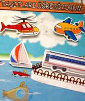 Taşıtları Öğreniyorum Keçe Cırtlı Duvar Panosu , Eğitici Oyuncak