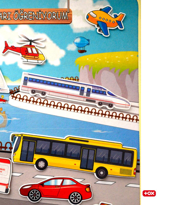 Taşıtları Öğreniyorum Keçe Cırtlı Duvar Panosu , Eğitici Oyuncak