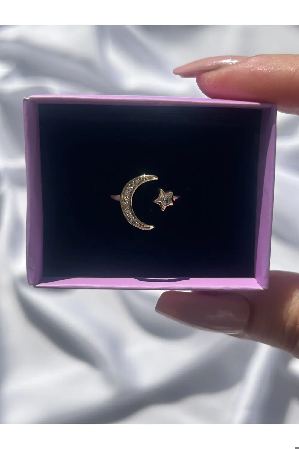 Atelier Emine Taşlı Ay Yıldız Yüzük