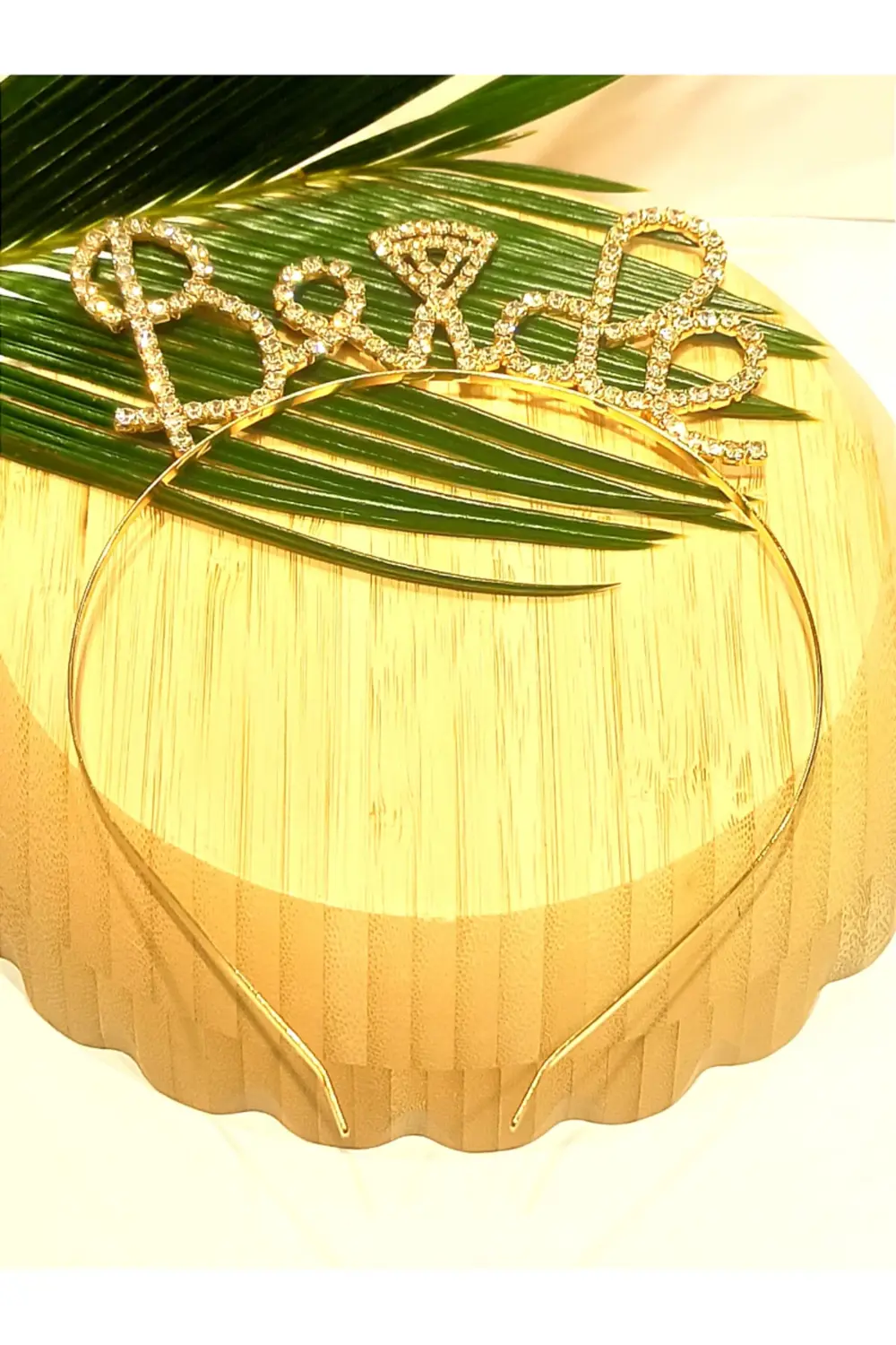 Taşlı BRİDE Yazılı Gelin Taçı