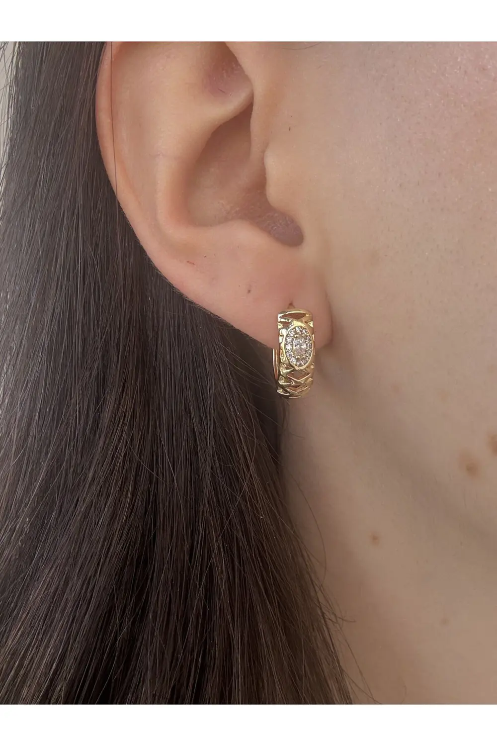 Atelier Emine Taşlı Çelik Küpe