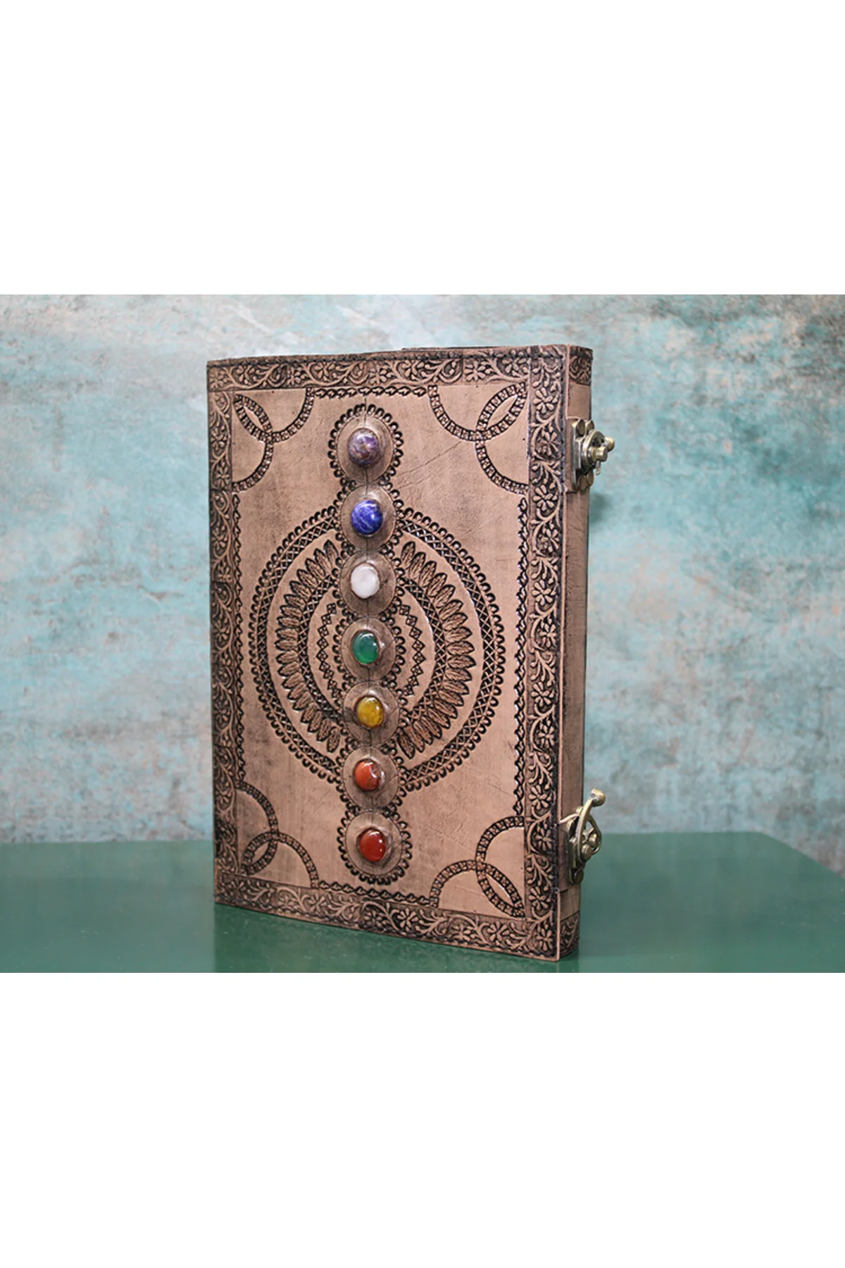 Taşlı Deri Defter Model 13