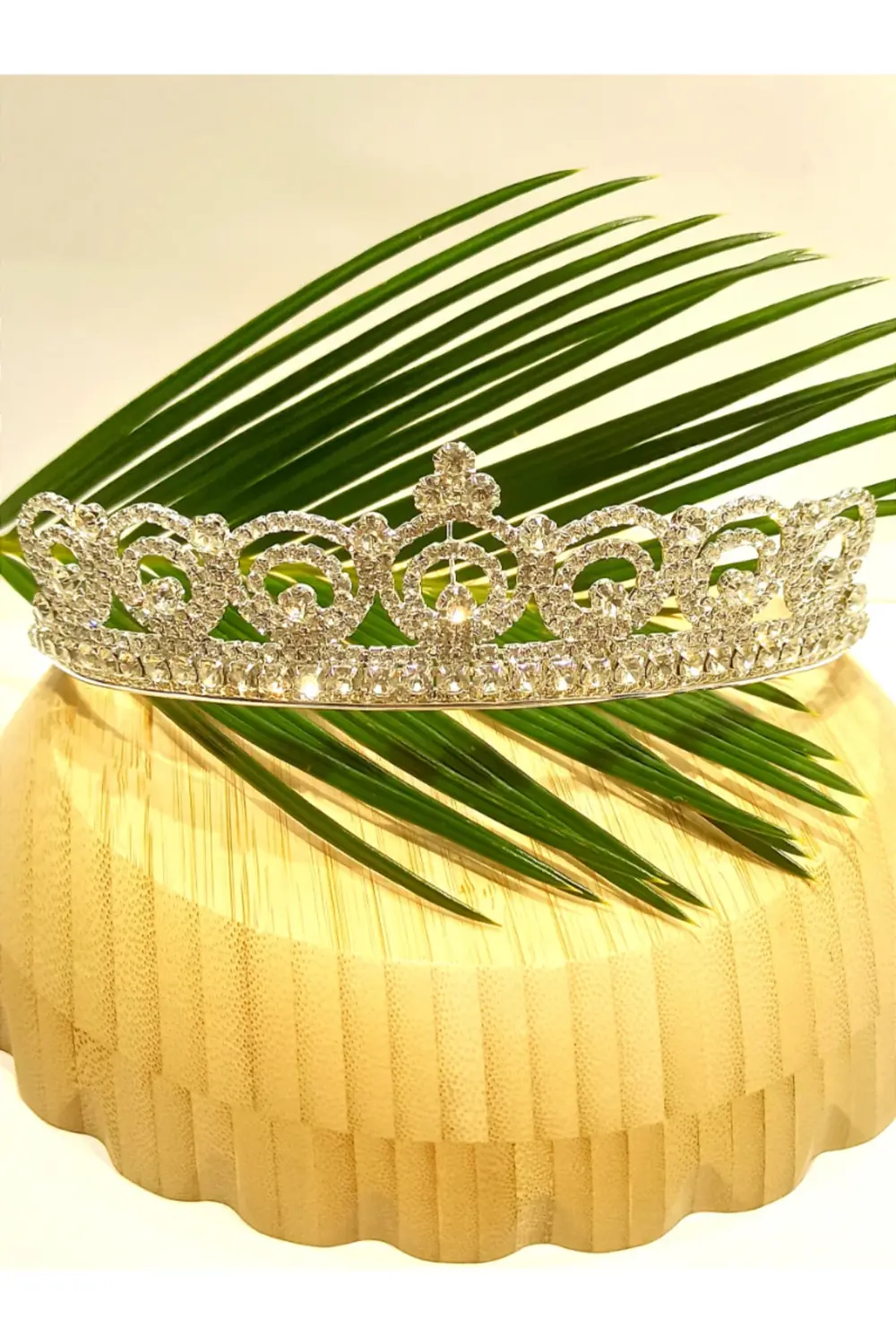 Taşlı Lüks Tasarım Gelin Taçı