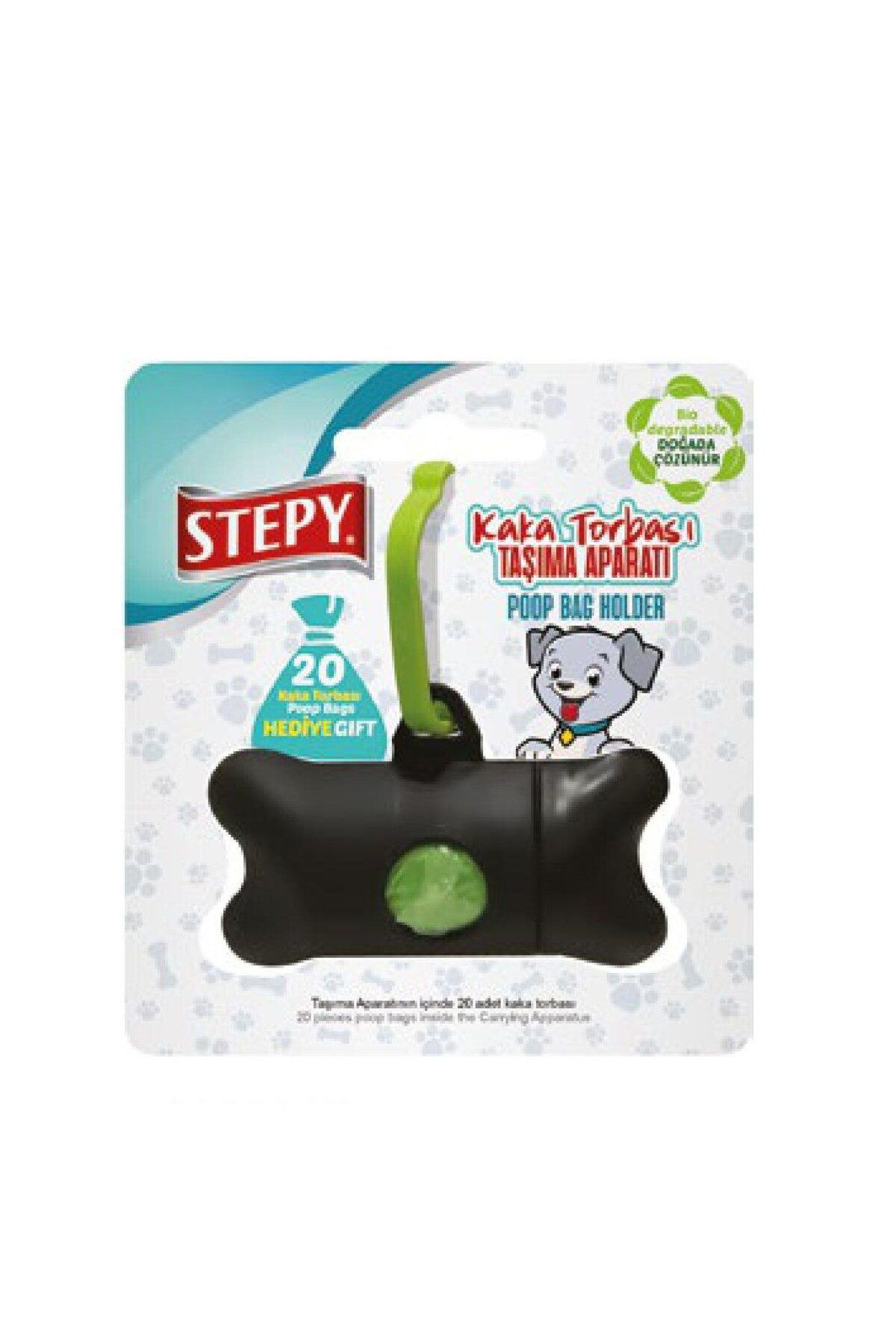 Tasmalı Köpek Kaka Torbası Taşıma Aparatı