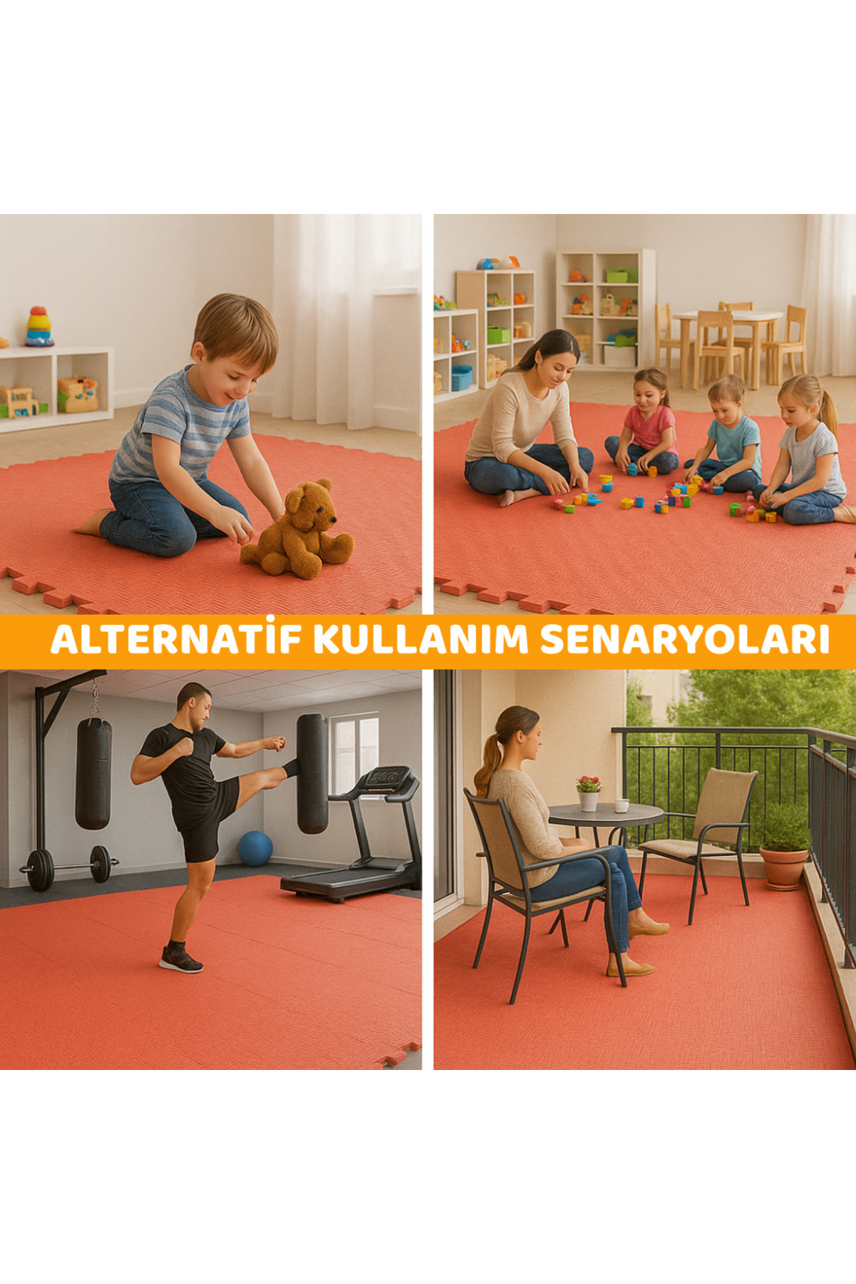 Beylini Tatami Zemin Karosu Spor Zemin Çocuk Odası Matı Ses Yalıtımlı Kar