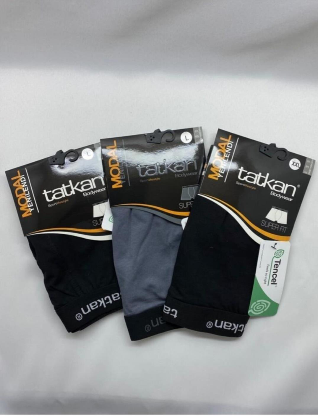 TATKAN ERKEK MODAL KARIŞIK RENKLİ BOXER 3 ADET TATKAN ERKEK MODAL KARIŞIK RENKLİ BOXER 3 ADET