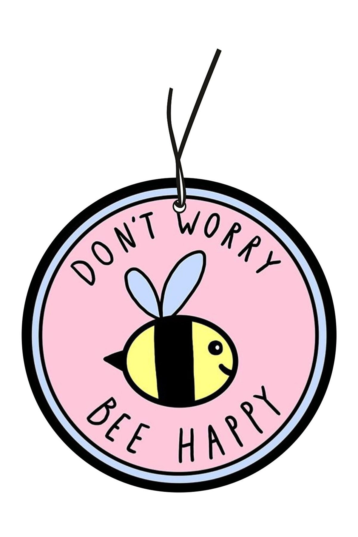 Tatlı Arı Don't Worry Bee Happy Tasarımlı Dekoratif Oto Kokusu Ve