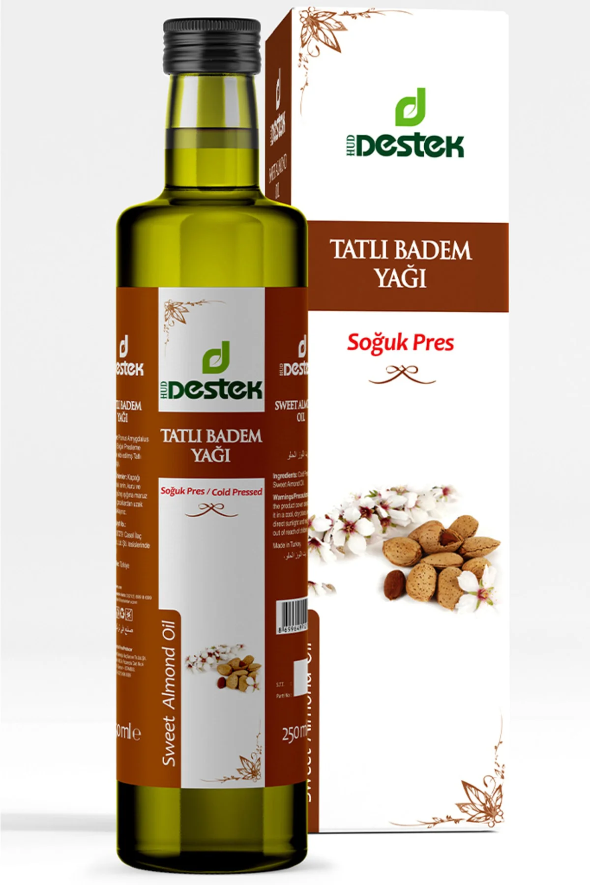 Tatlı Badem Yağı 250 ml 2 Adet Fiyatı, Yorumları ve Özellikleri