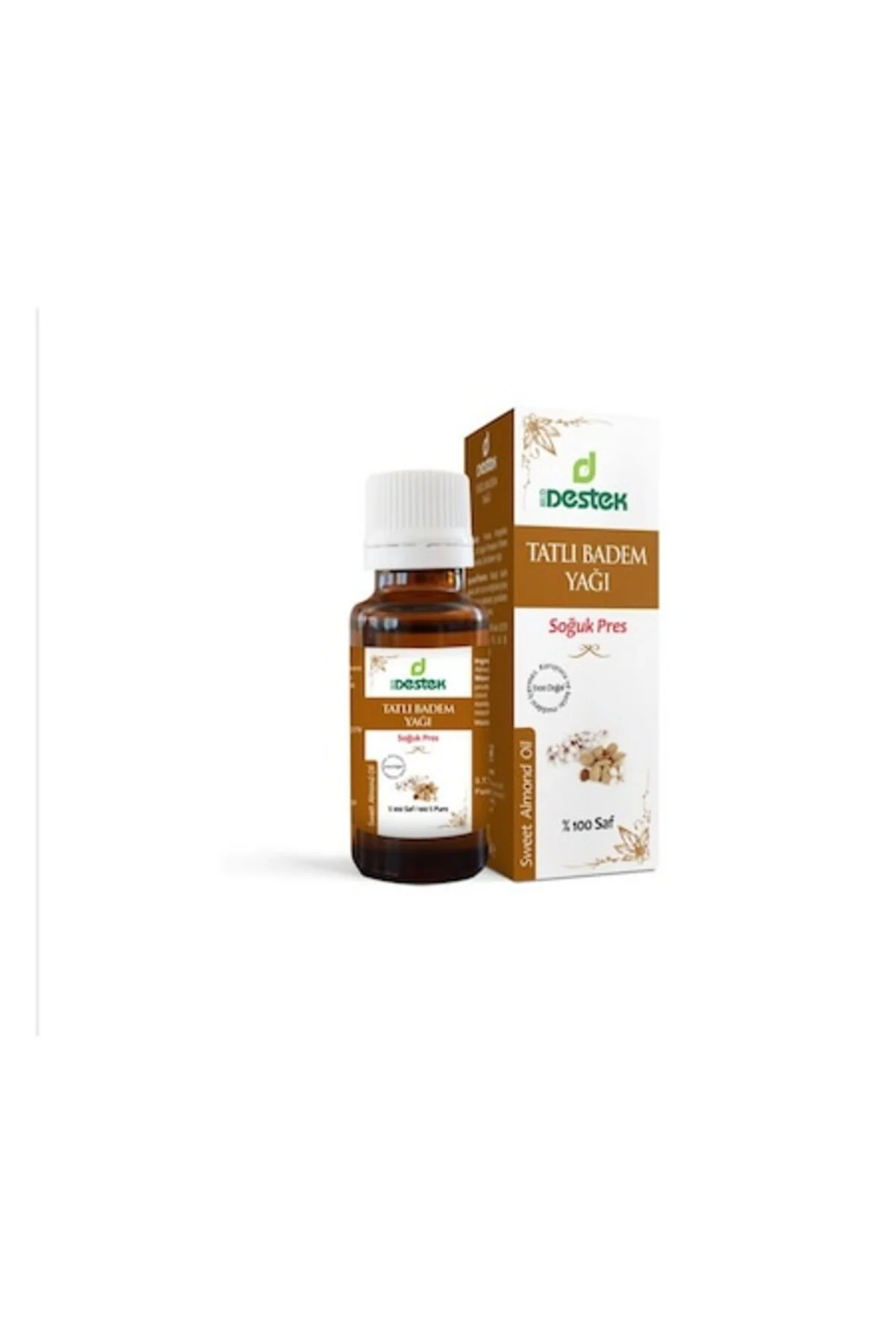 Tatlı Badem Yağı 50 ml Soğuk Pres