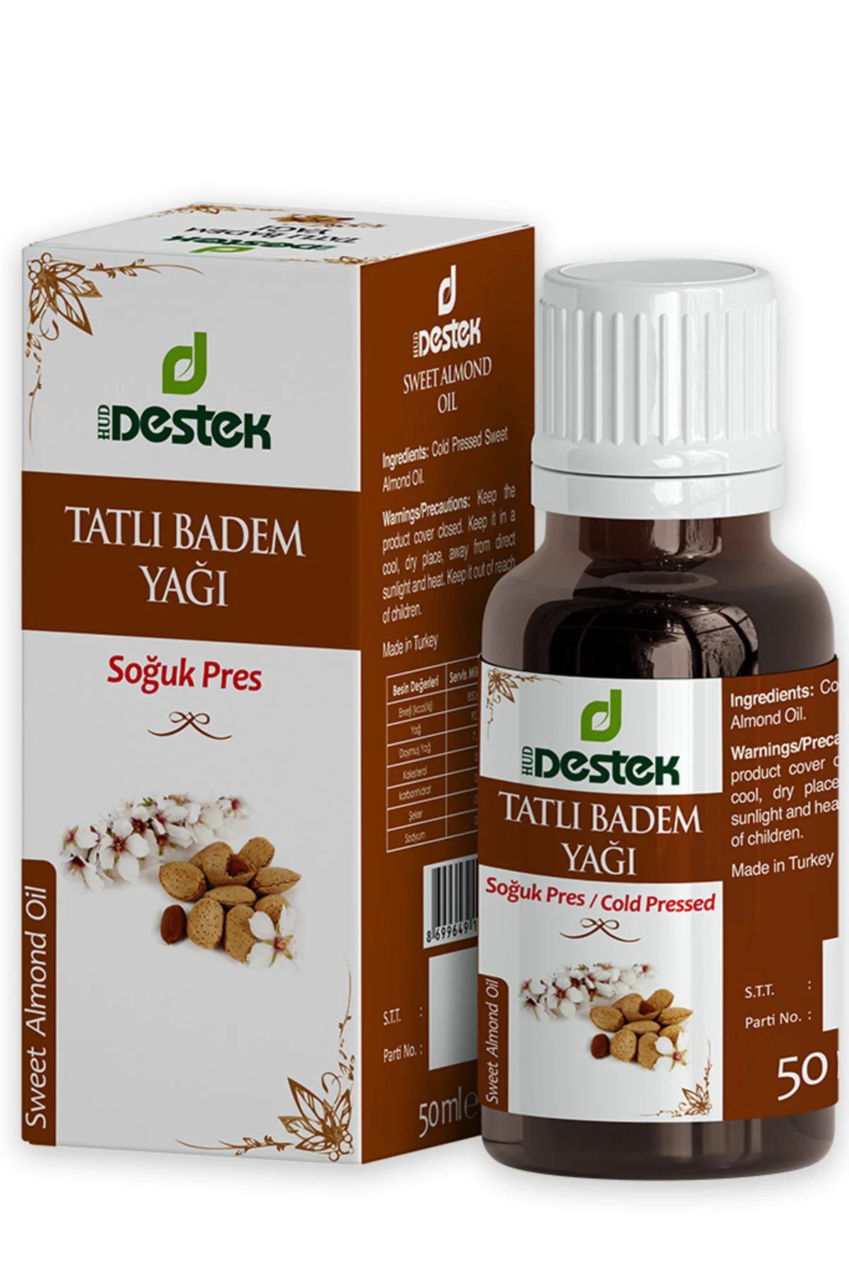 Tatlı Badem Yağı 50 ml (2 Adet)
