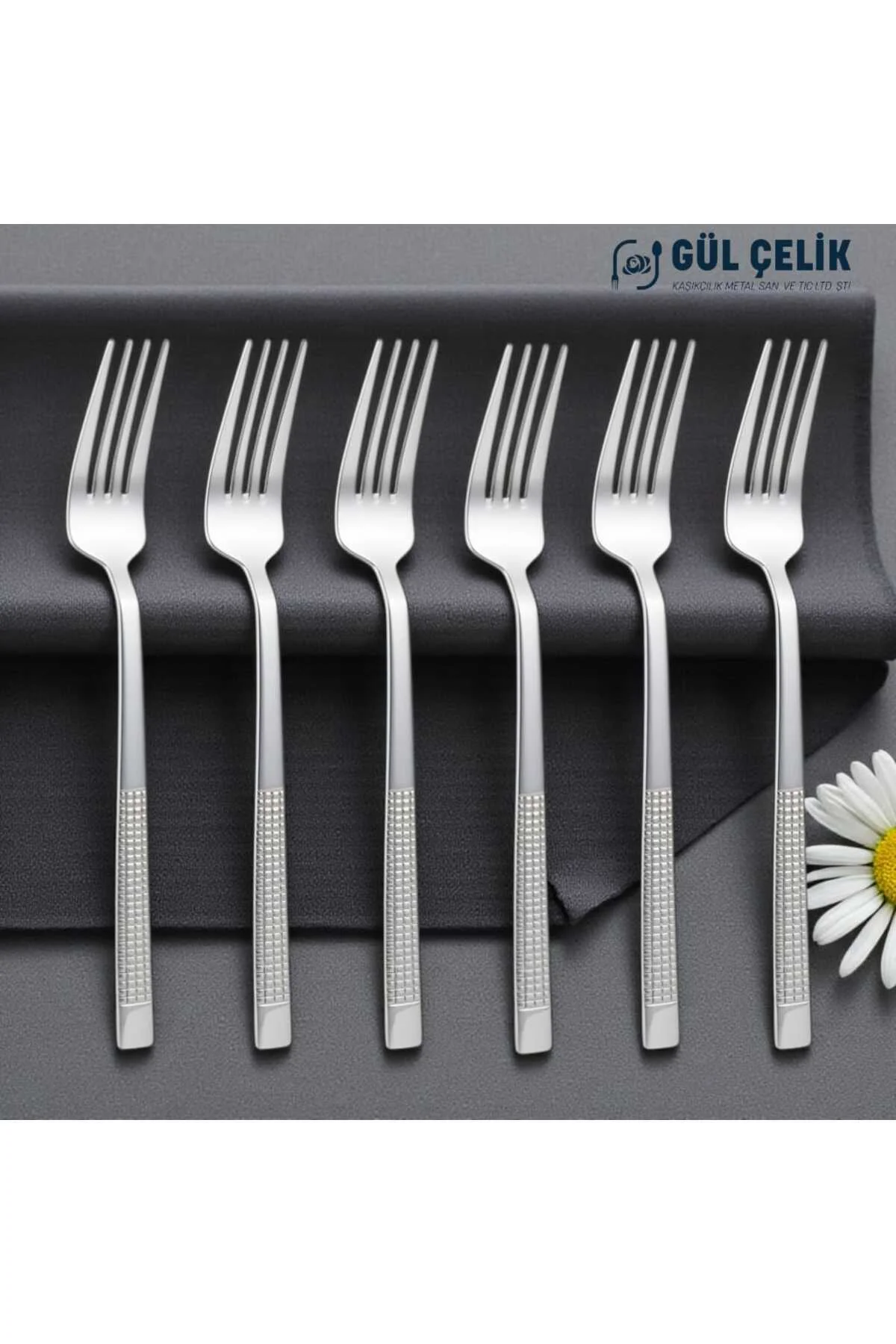 Tatlı Çatalı 12'lı Hasır Model Paslanmaz Çelik 18/0 Kalite