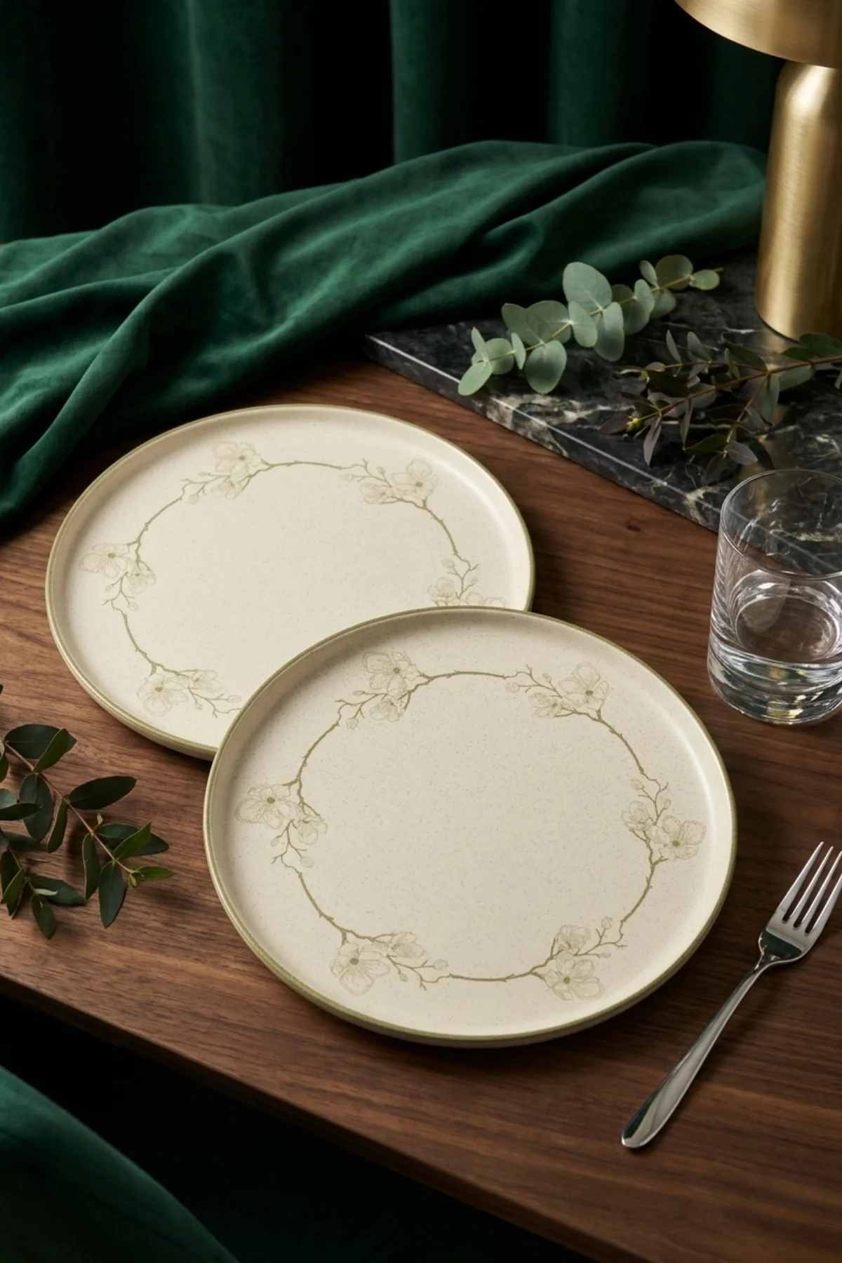 Taupe Bloom Nordıc Servis Tabağı 28 Cm 2 Adet Taupe Bloom Nordıc Servis Tabağı 28 Cm 2 Adet