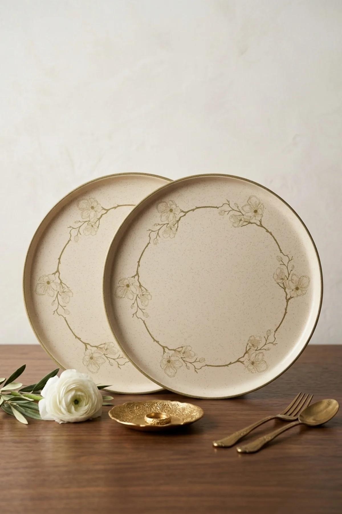 Taupe Bloom Nordıc Servis Tabağı 28 Cm 2 Adet Taupe Bloom Nordıc Servis Tabağı 28 Cm 2 Adet