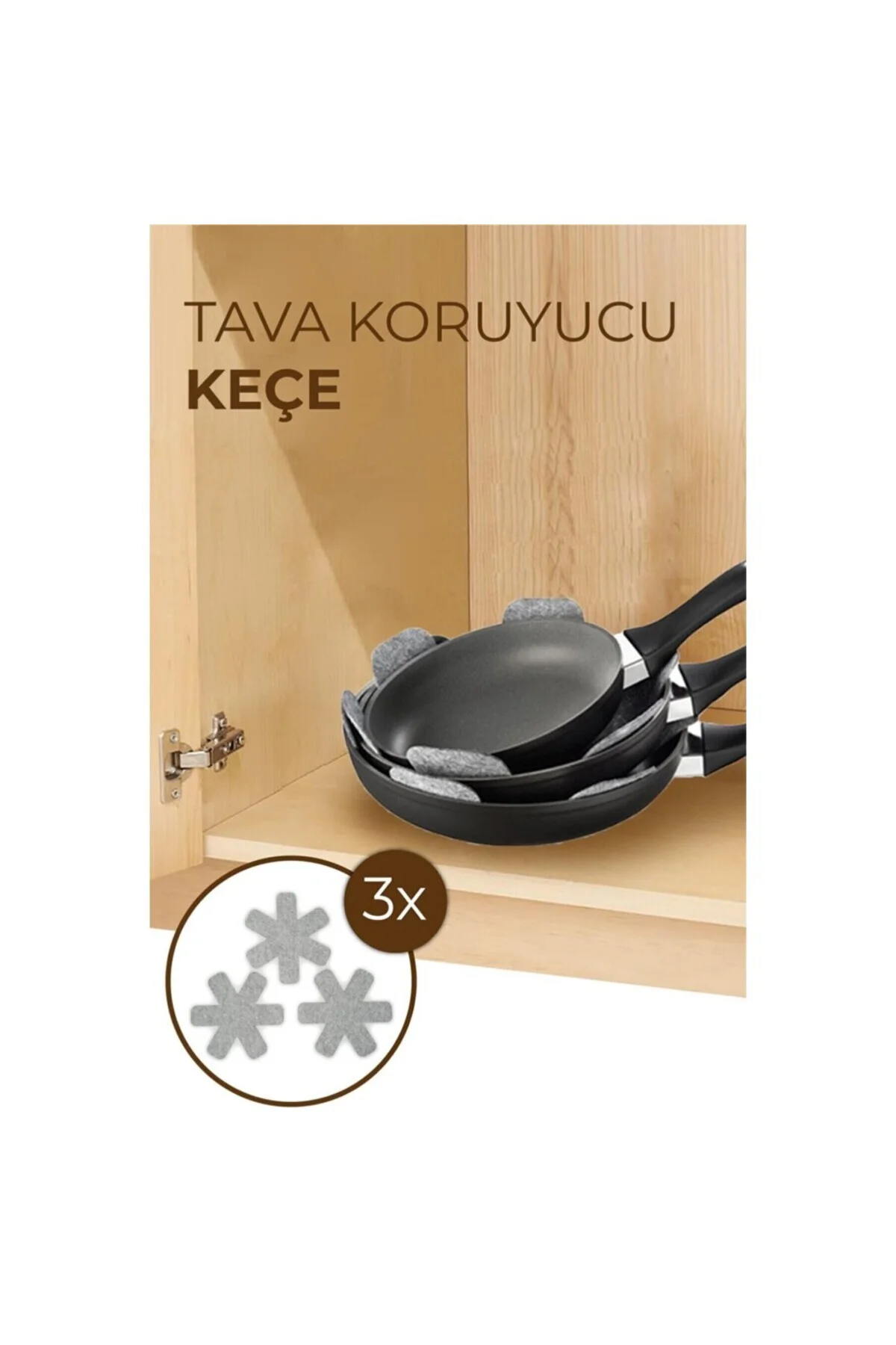 Tava - Tencere Çizdirmez Keçe Ve Bor Cam Koruyucu Çizdirmez Keçe 