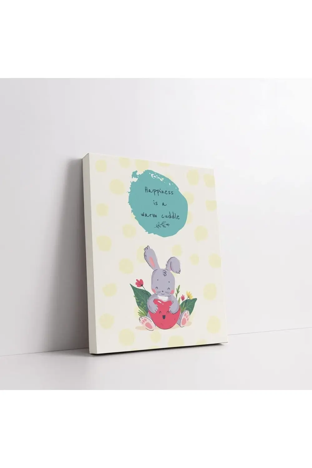 Tavşan Bebek Odasına Özel Kanvas Tablo - 30x40 cm 1185222 Tavşan Bebek Odasına Özel Kanvas Tablo - 30x40 cm 1185222