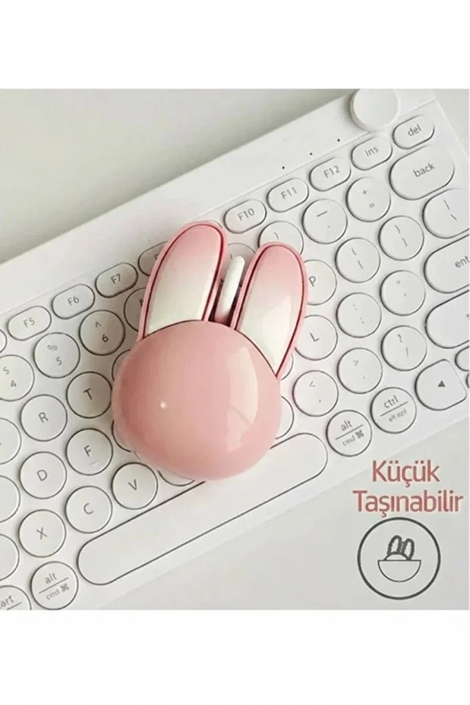 Tavşan Figürlü Kablosuz Mouse Pil Dahil Etiket Hediyeli Pembe Fiyatı, Yorumları ve Özellikleri