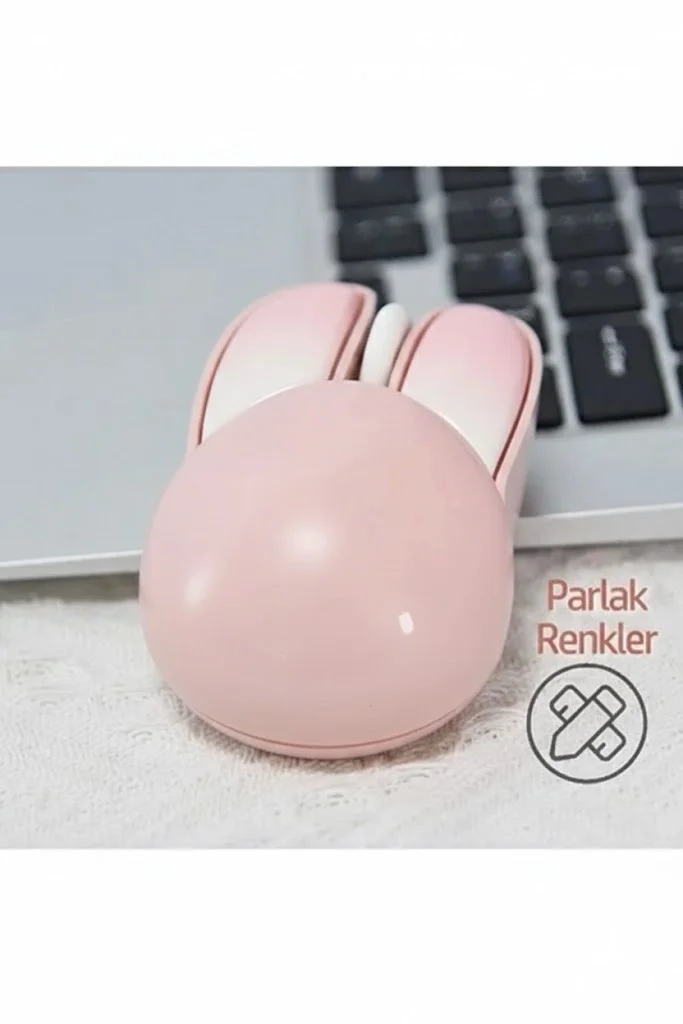 Tavşan Figürlü Kablosuz Mouse Pil Dahil Etiket Hediyeli Pembe Fiyatı, Yorumları ve Özellikleri