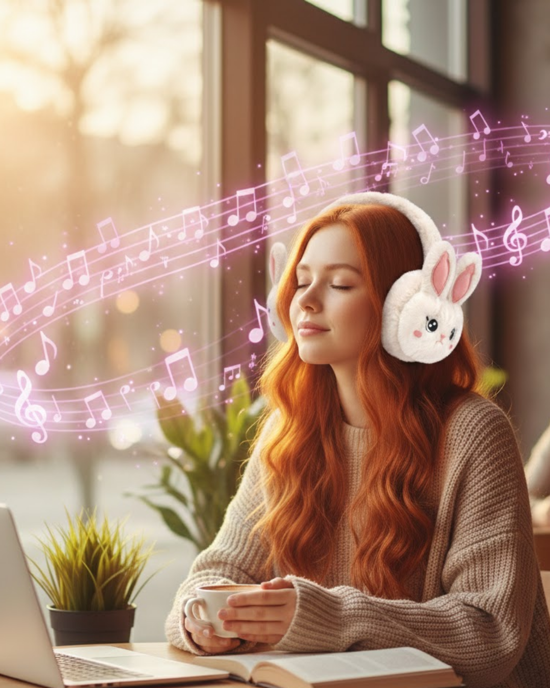 Tavşan Kulaklı Bluetooth Kulaklık Şarjlı Kablosuz Stereo Ses