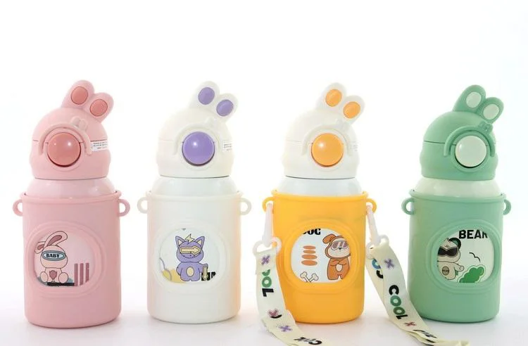 Tavşan Kulaklı Pipetli Çocuk Termosu 500 Ml Paslanmaz Çelik Suluk - Alk2309 Fiyatı, Yorumları ve Özellikleri