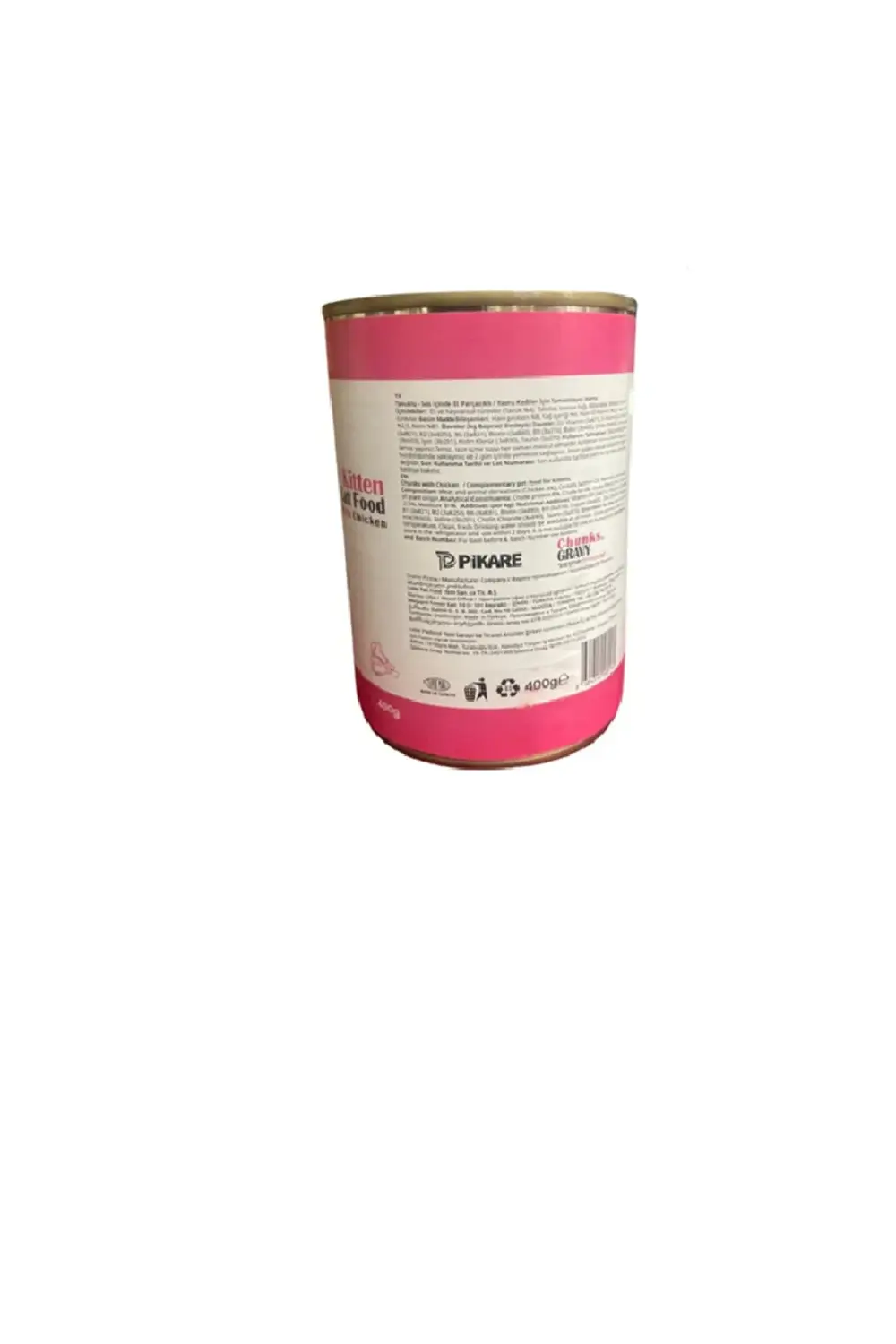 Tavuk Etli Gravy Yavru Kedi Konserve Mama 400 Gr. - 12 Adet