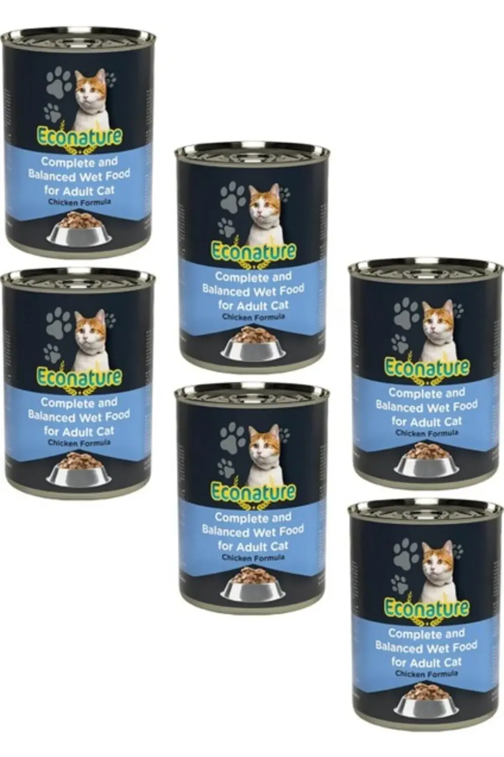 Econature Tavuk Etli Kedi Konservesi 400 Gr (6 Adet)