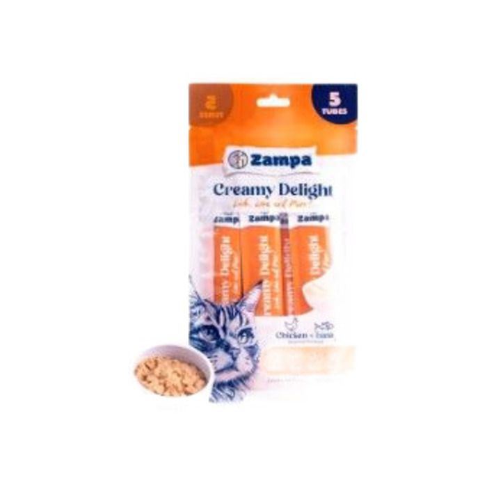 Zampa Tavuk Etli Ton Balıklı Krema 5X16 Gr