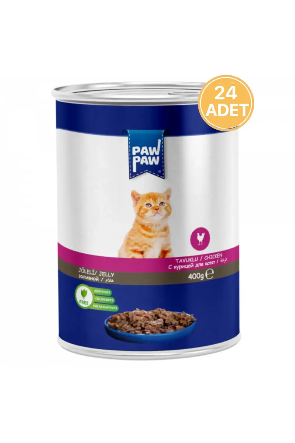 Tavuk Etli Yavru Kedi Konservesi 400 Gr ( 24 ADET )