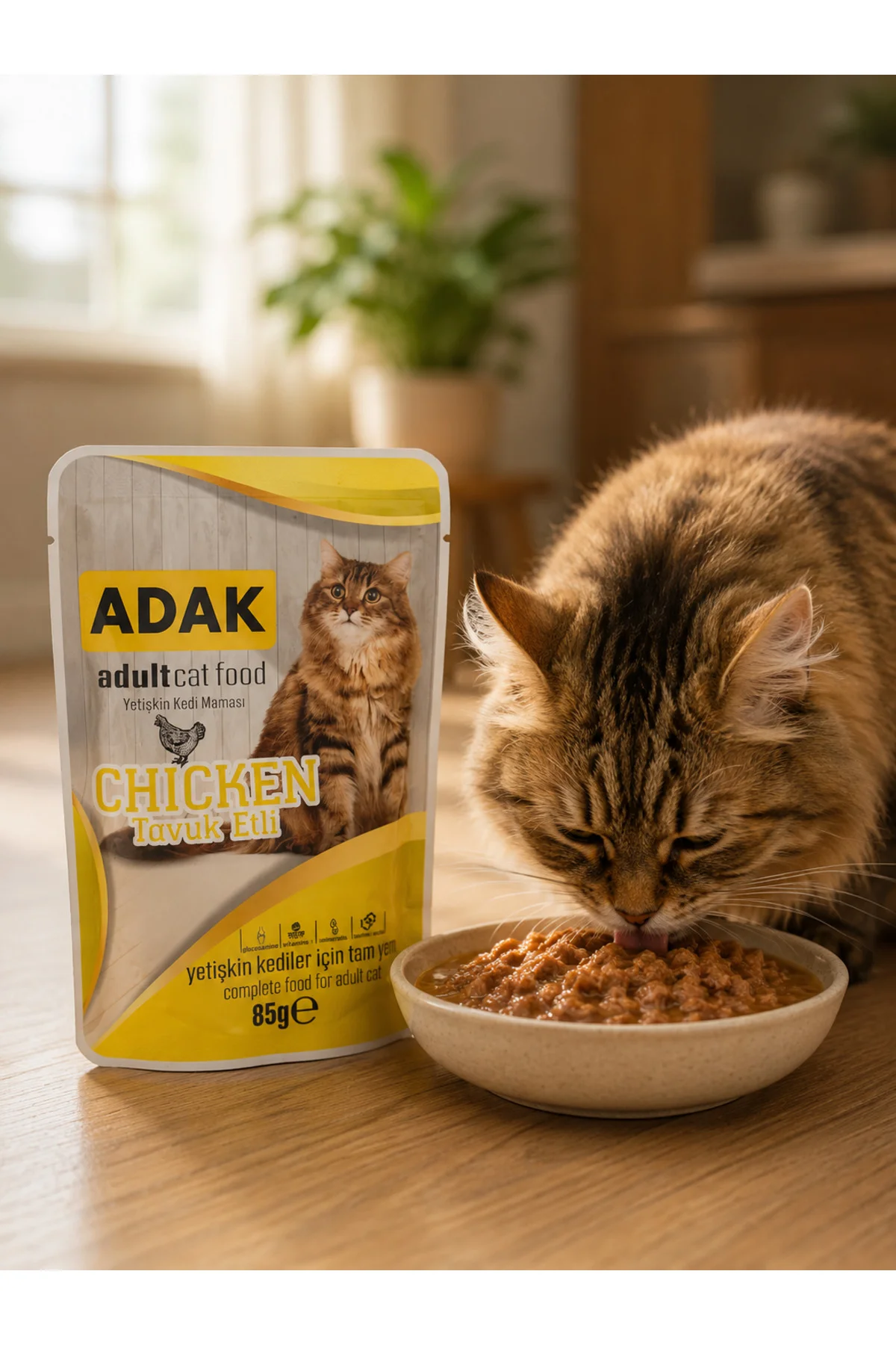 Tavuk Etli Yetişkin Kedi Yaş Maması Pouch 85 gr x 24 Adet