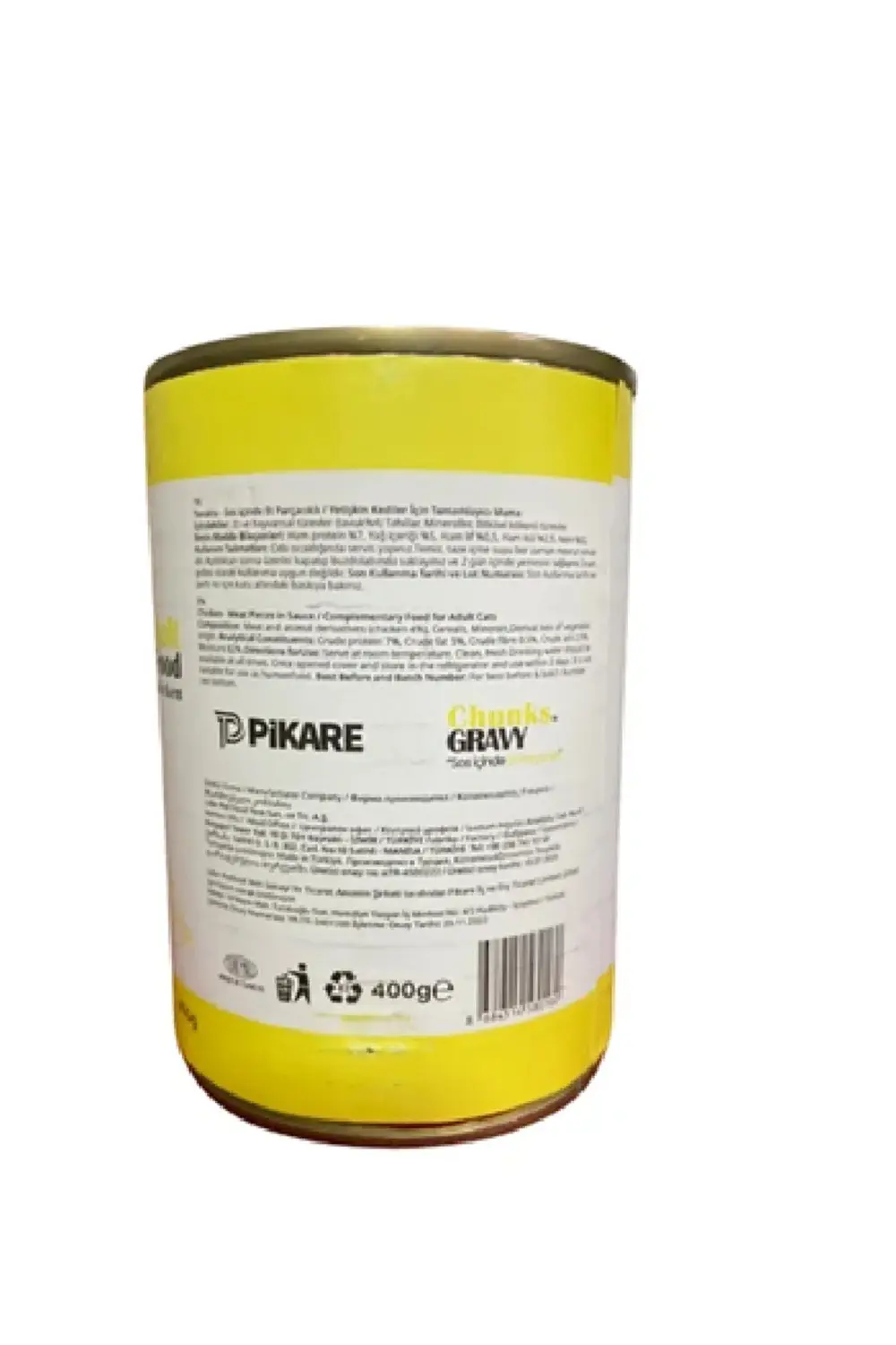 Tavuk Etli Yetişkin Kedi Konserve Mama 400 Gr. X 12 ADET