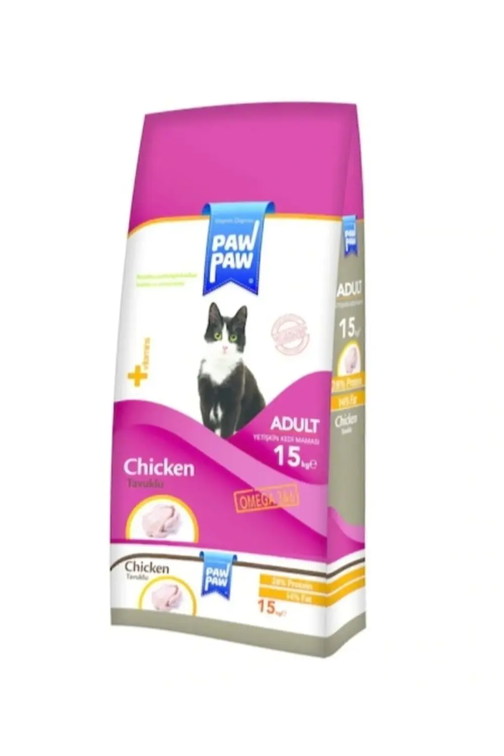 Paw Paw Tavuk Etli Yetişkin Kedi Maması 15 Kg