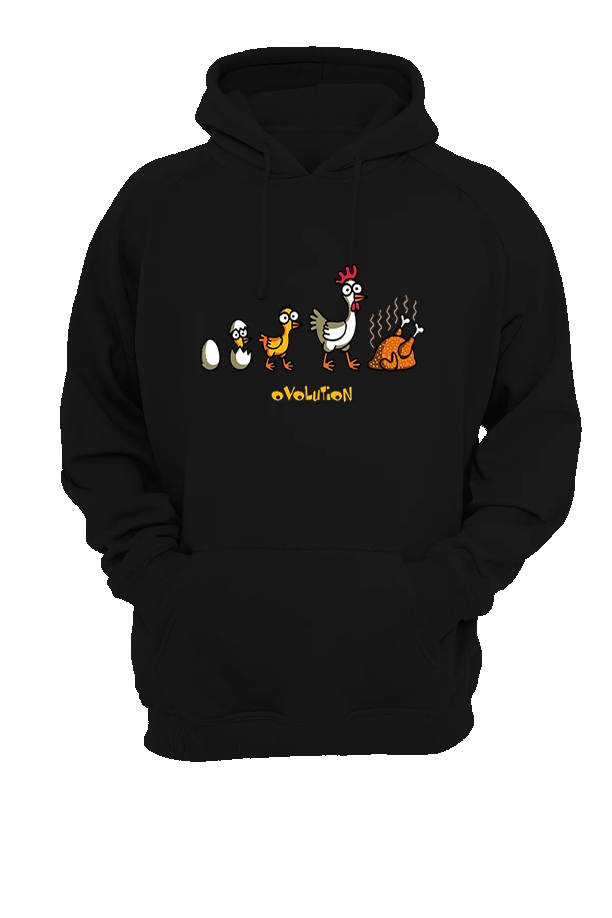 Tavuk Evrimi Baskılı , 3 iplik. Şardonlu, İçi Polar, Kalın, (600 gr.) Sweatshirt