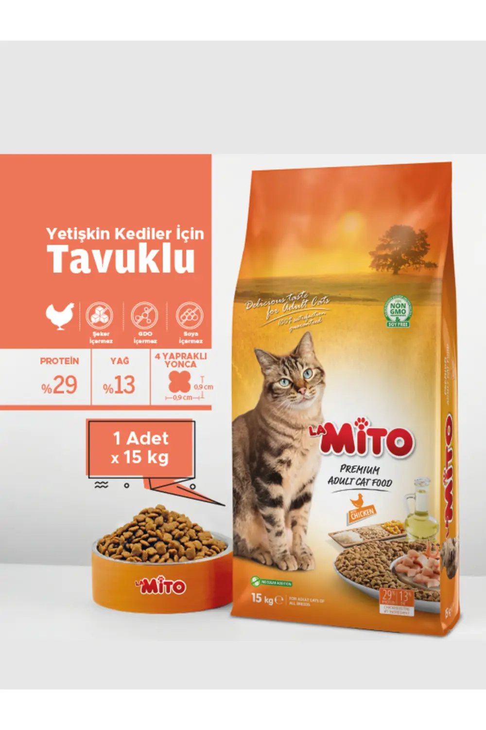 Tavuklu 15 Kg Yetişkin Kedi Maması Adult Orjinal Paket