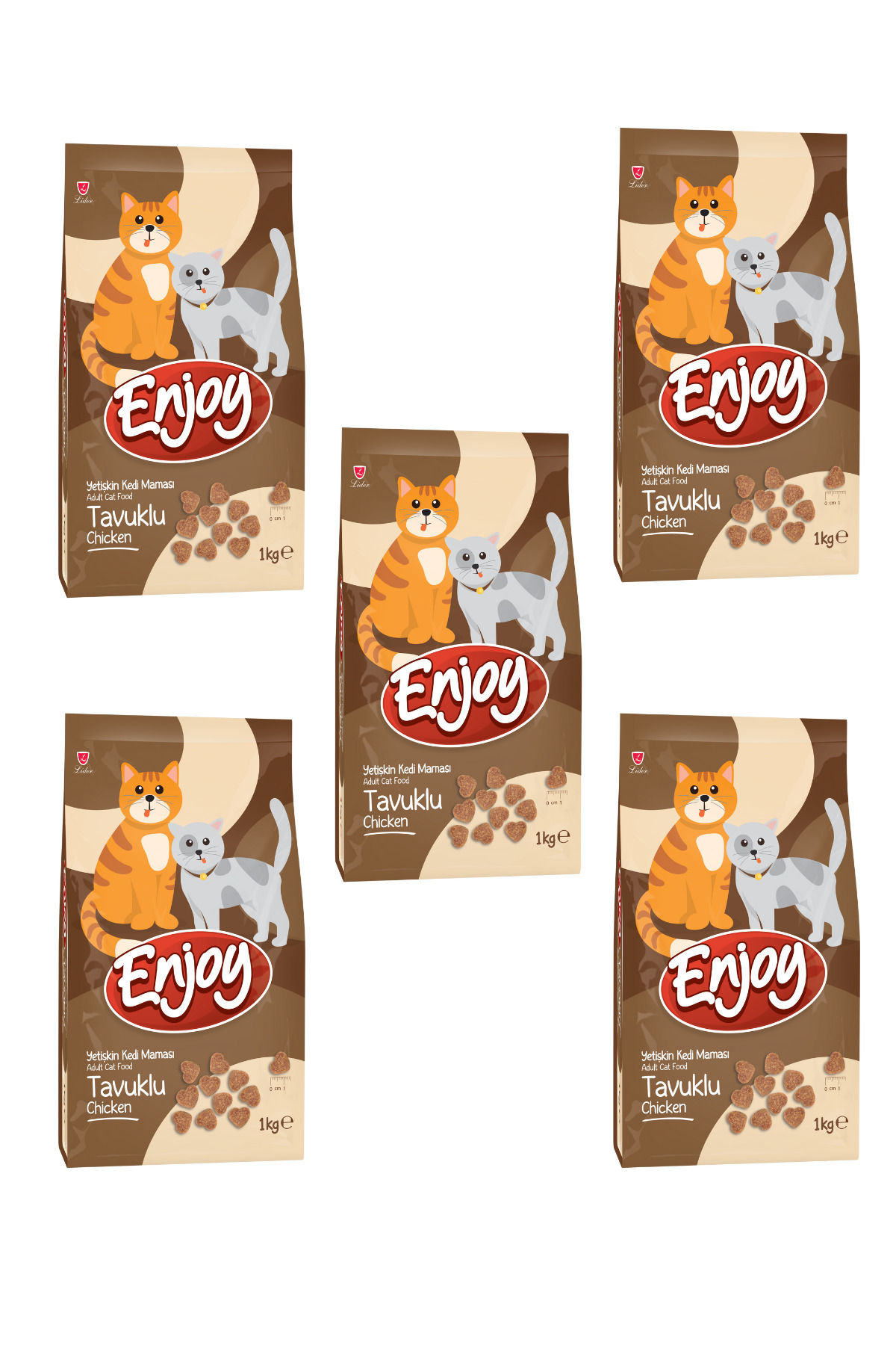 TAVUKLU KEDİ MAMASI 1 KG 5 ADET