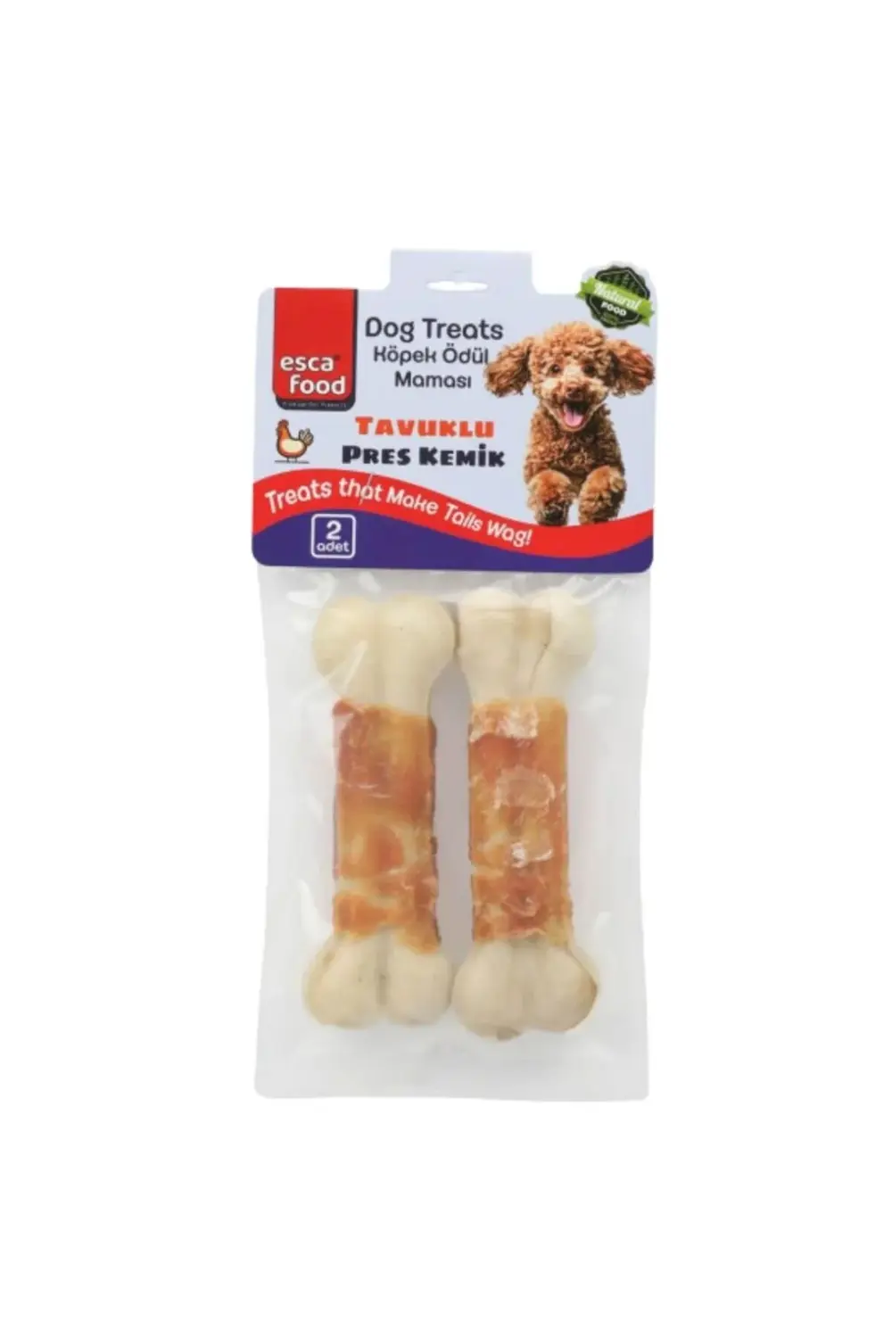 Tavuklu Press Kemik Köpek Ödülü 12.5 Cm 115 Gr 2 li
