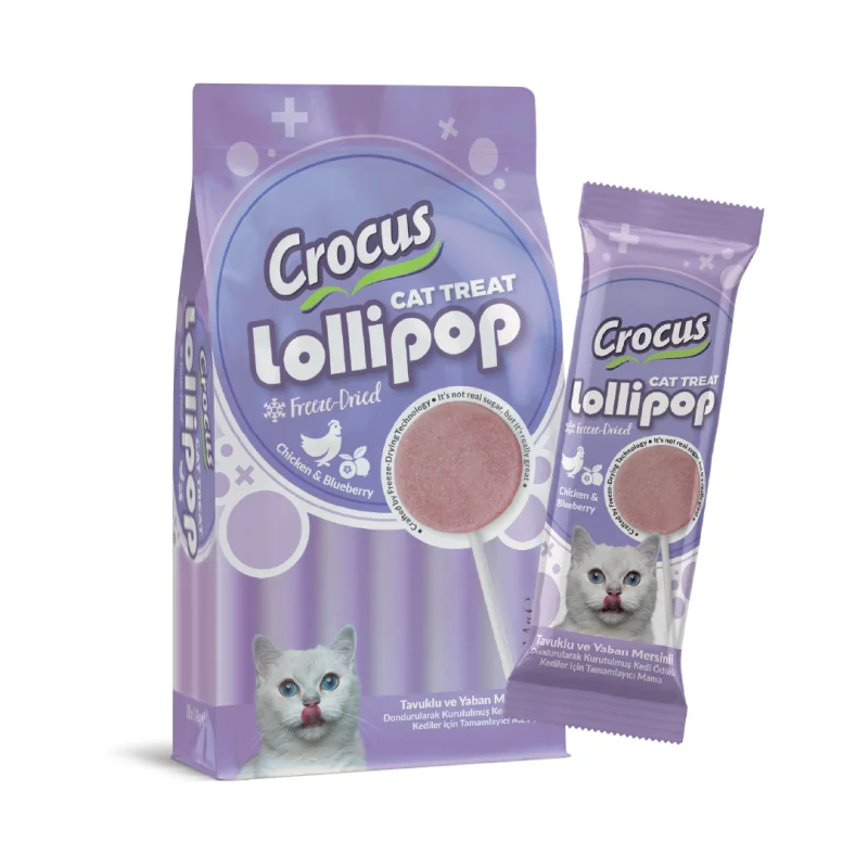 Tavuklu Ve Yaban Mersinli Kedi Lolipop 10 lu paket ( 10x1,4 gr ) Tavuklu Ve Yaban Mersinli Kedi Lolipop 10 lu paket ( 10x1,4 gr )