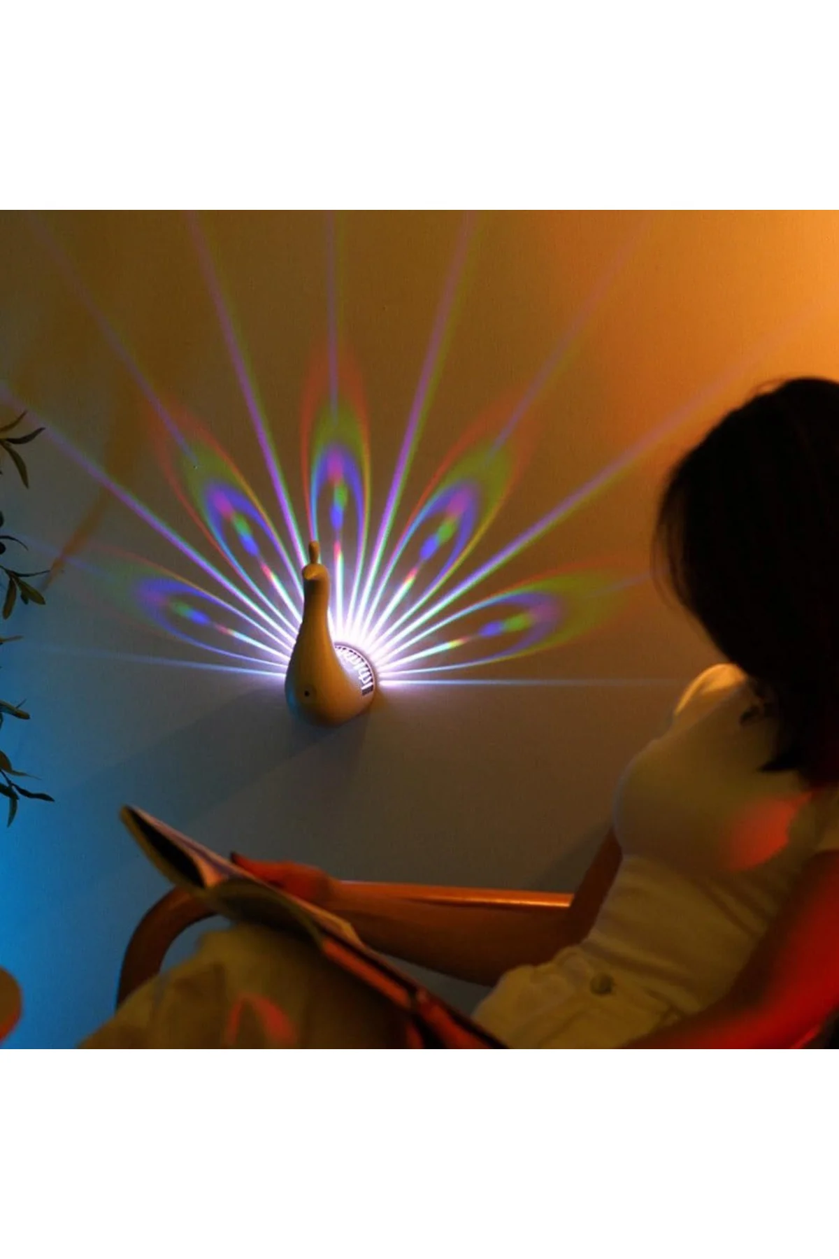 Tavus Kuşu Gece Lambası Projeksiyonlu Led Lamba 12 Renk Uzaktan Kumandalı USB Şarjlı Pembe NM-26 Tavus Kuşu Gece Lambası Projeksiyonlu Led Lamba 12 Renk Uzaktan Kumandalı USB Şarjlı Pembe NM-26