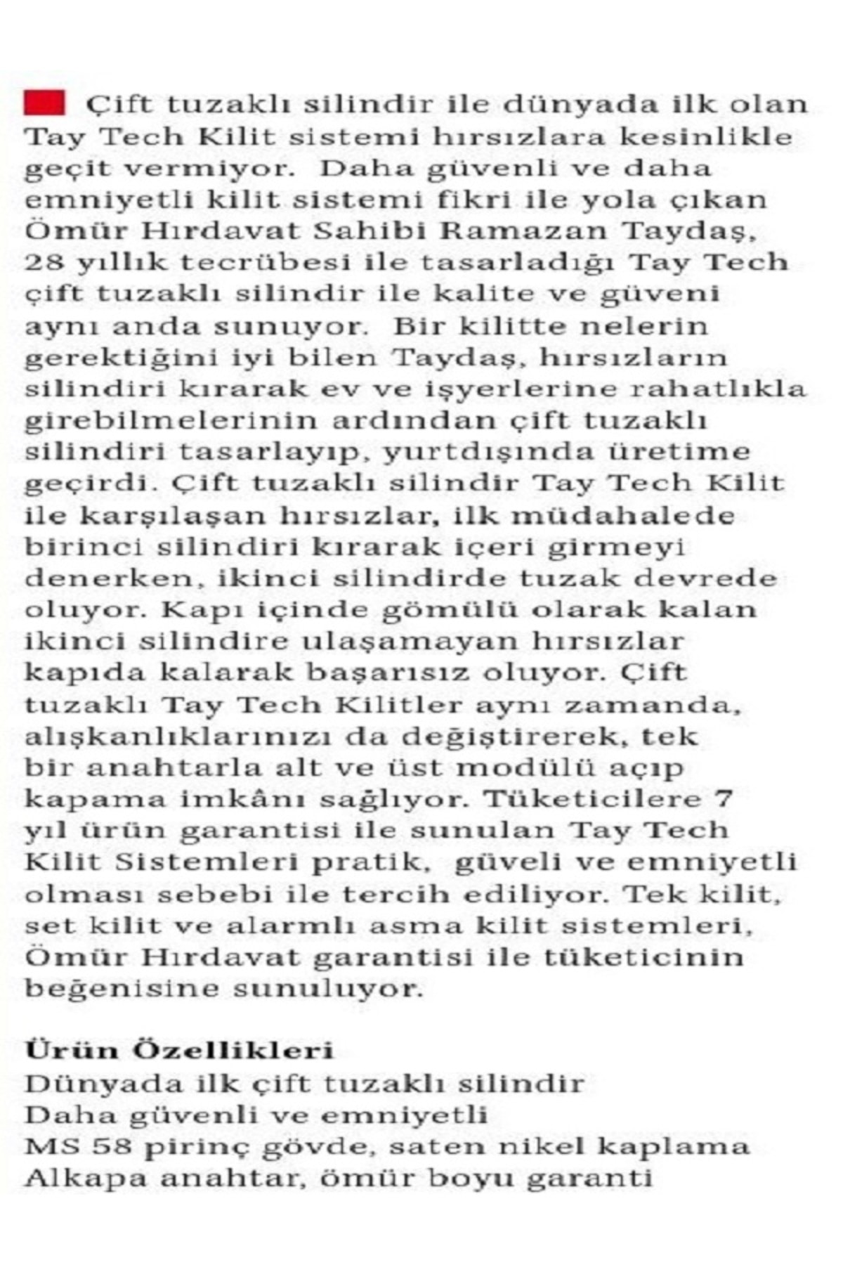 Tay Tech İkiz Silindir Barel 90 Mm Tay Tech İkiz Silindir Barel 90 Mm