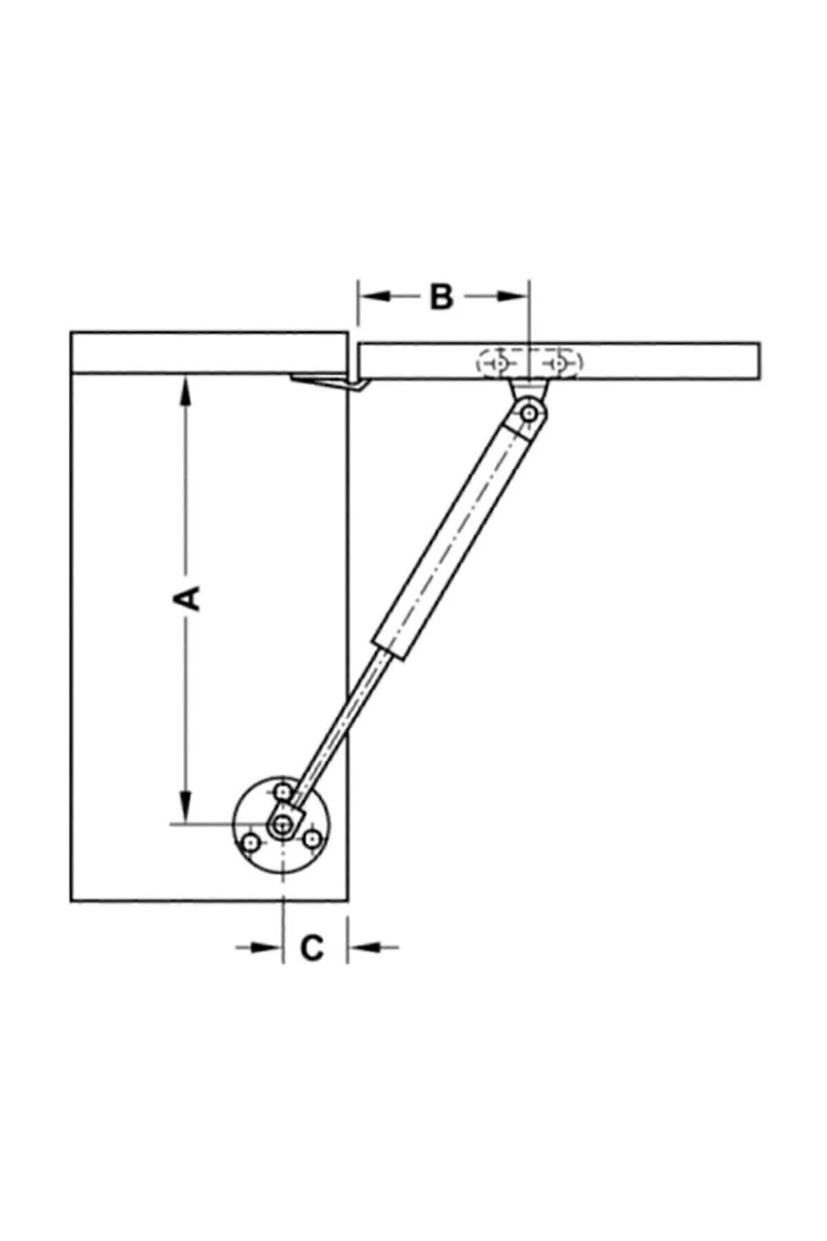 TAYEM Dolap Kapak Pistonu Mutfak Dolabı Kapağı Gazlı Amortisörlü Piston 100n / 25cm - Beyaz Fiyatı, Yorumları ve Özellikleri