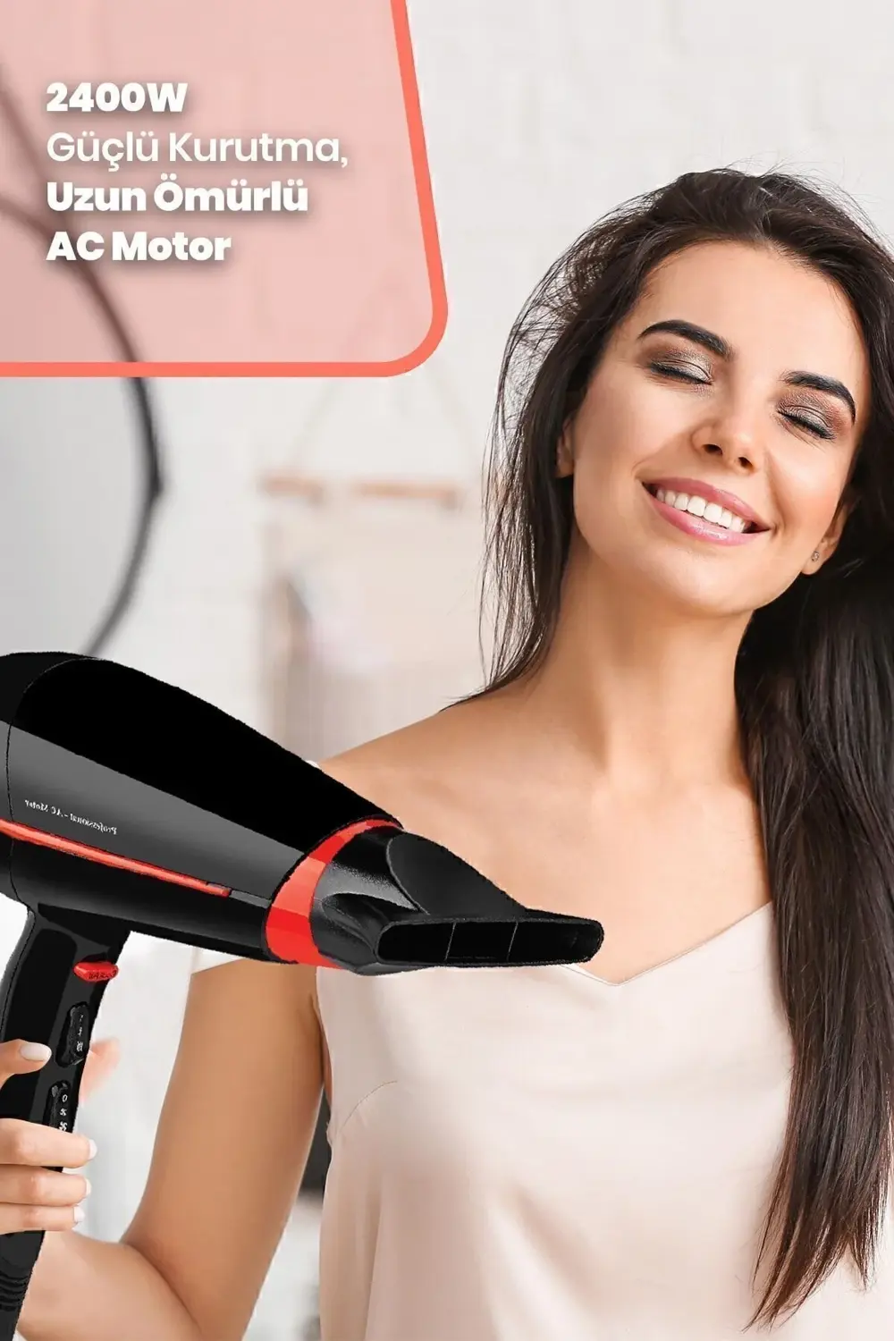 Tayfun 2400 Watt Ac Motorlu Hız Ve Isı Ayarlı Profesyonel Difüzör