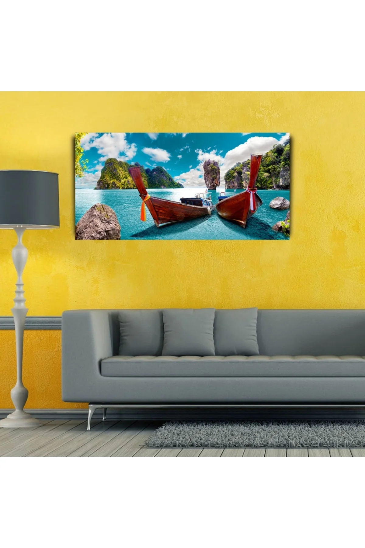 Tayland Bond Adası Kanvas Tablo 60 x 120